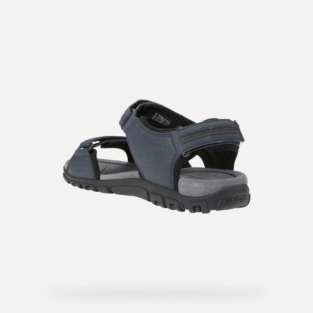 Sandalias Geox Homem Azul Marinho - Strada - UGECY4532